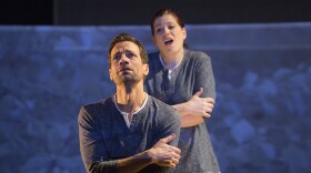 Baritone Kelly Markgraf (Hannah before) and mezzo-soprano Blythe Gaissert (Hannah after) star in "As One."