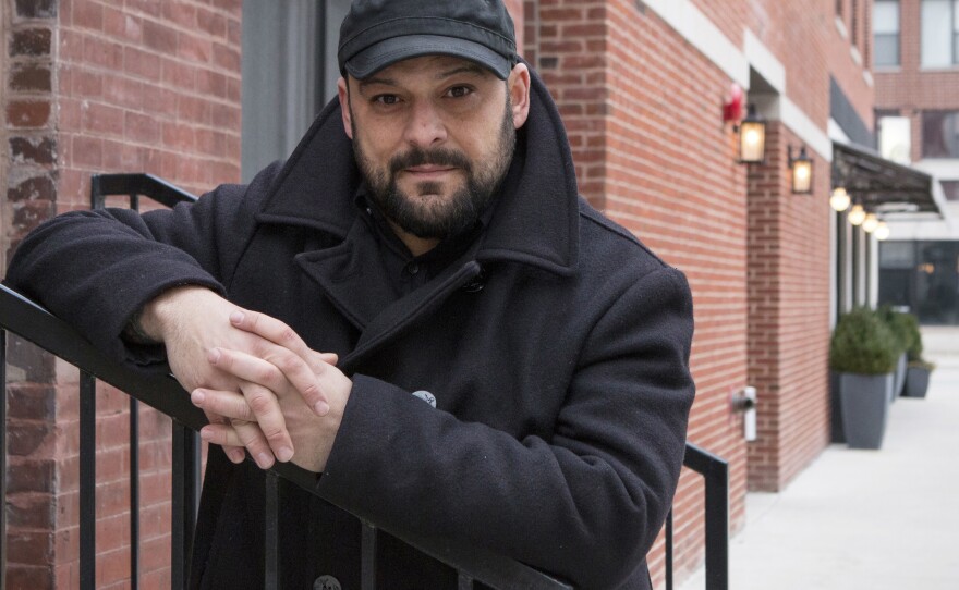 Christian Picciolini, founder of the group Life After Hate, poses for a photograph outside his Chicago home. Picciolini, a former skinhead, is an activist combatting what many see as a surge in white nationalism across the United States.