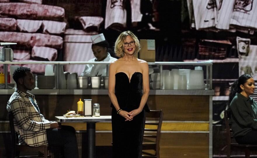 Meg Ryan gave Billy Crystal credit for the iconic scene in the deli in <em>When Harry Met Sally </em>at The 46th Annual Kennedy Center Honors<em>.</em>