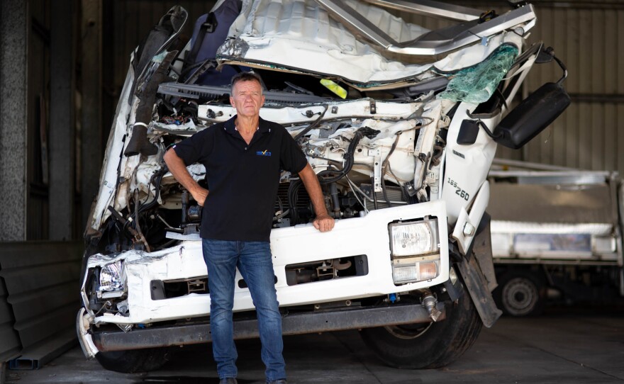 Joe Andriske owns Harvey's Towing Service in Park Ridge, Queensland, Australia.