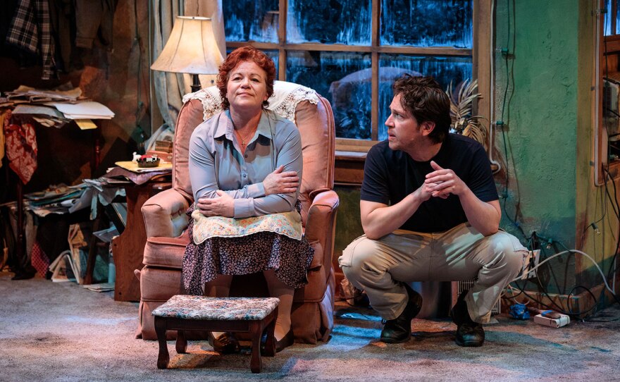 DeAnna Driscoll (left) is Sharon and Rafael Goldstein (right) is Jake in Cygnet Theatre's production of Keiko Green's "Sharon," shown in an undated production photo.
