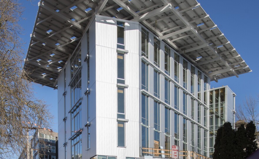 This Seattle building, a project by the Bullitt Foundation, is said to be the world's greenest office building. It uses a weather station to conserve energy, creates lighting via photovoltaic cells on the roof and features composting toilets.