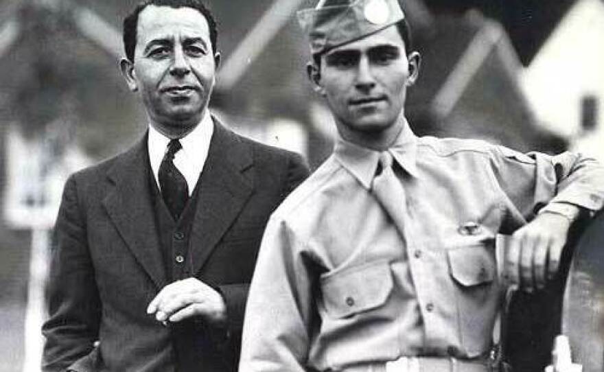 Rod with his father Sam Serling c. 1943.