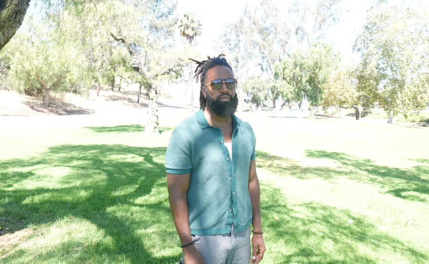 Derrick Banks at Marie Widman Park on July 8, 2026.
