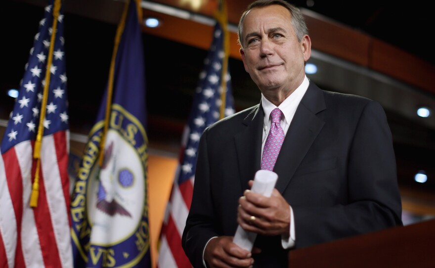 "That's a stupid question," House Speaker John Boehner said after a reporter asked him about Democratic claims that the GOP had cut Amtrak funding to unacceptable levels.
