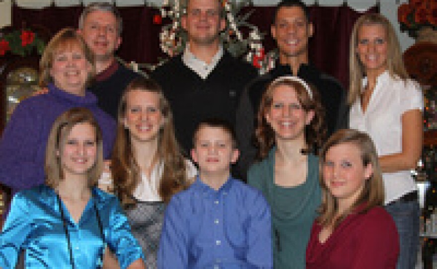 The Boelk family celebrates Christmas in 2009. This is the last family photo that was taken before their son James was killed in Afghanistan.