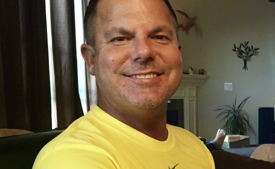 Shannon Mocca seen in 2015. He died in April 2021 and was posthumously diagnosed him with CTE after an autopsy was done on his brain.