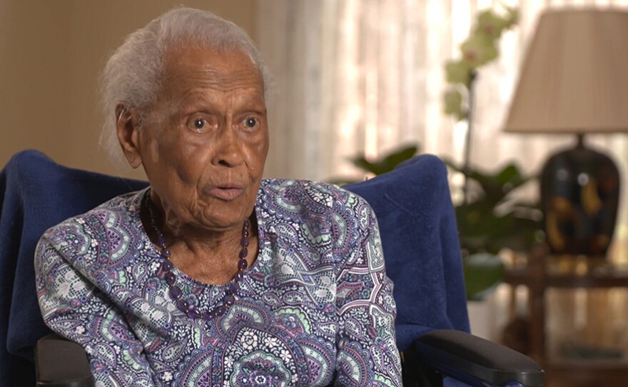 Romay Davis, one of the very few surviving members of the only Black female battalion sent overseas during World War II