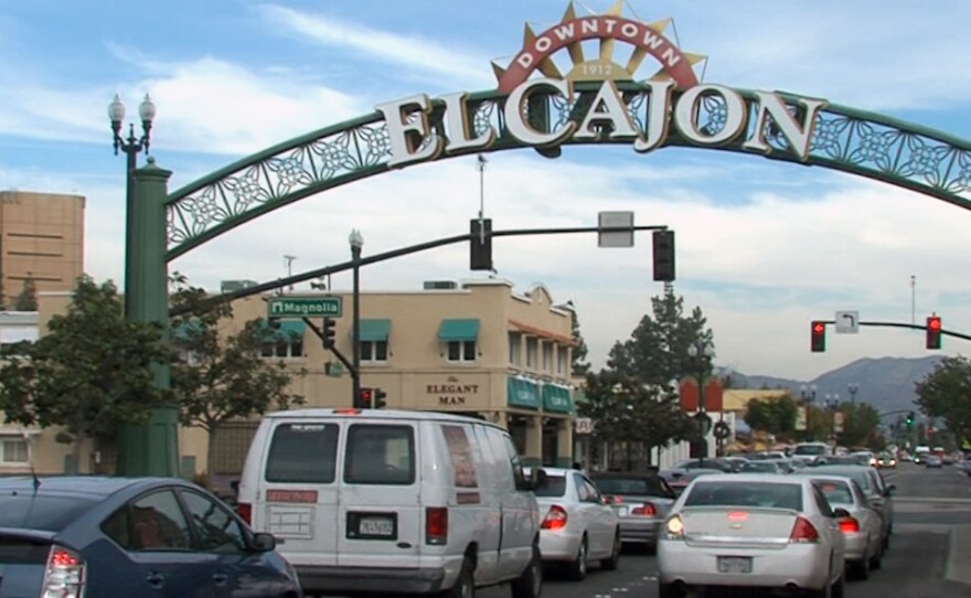 The El Cajon sign, Nov. 15, 2016.