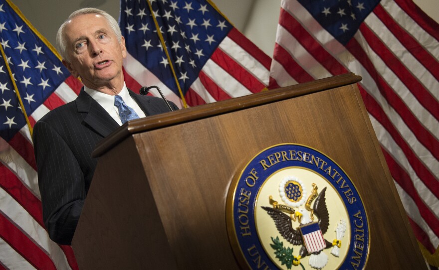 Former Kentucky Gov. Steve Beshear, seen on Capitol Hill in 2013, is delivering the Democratic Party response to President Trump's speech to Congress on Tuesday night.