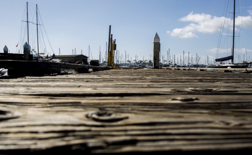 The docks at Driscoll’s Wharf in October 2016. Photo by Megan Wood, inewsource.