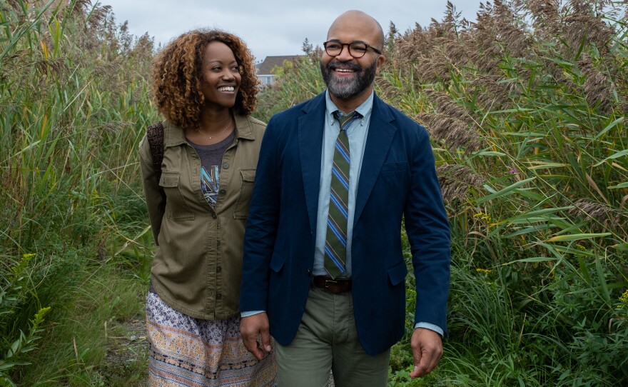 Erika Alexander and Jeffrey Wright in <em>American Fiction</em>. <strong><a href="https://www.npr.org/2023/12/22/1220967809/american-fiction-black-art-selling-out-satire">Read an essay about the film.</a></strong>