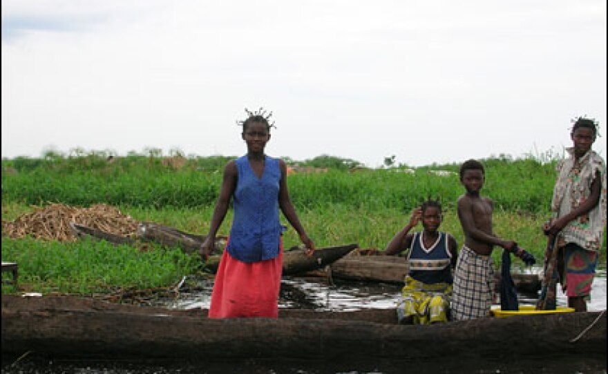 Most of the people who've fled on to Mitala Island are under the age of 18.