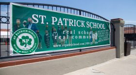 St. Patrick School in North Park has advertised throughout the pandemic that it offers “real school.” / Photo by Adriana Heldiz