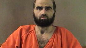FILE - This undated photo provided by the Bell County Sheriff's Department shows former Army psychiatrist Maj. Nidal Hasan.