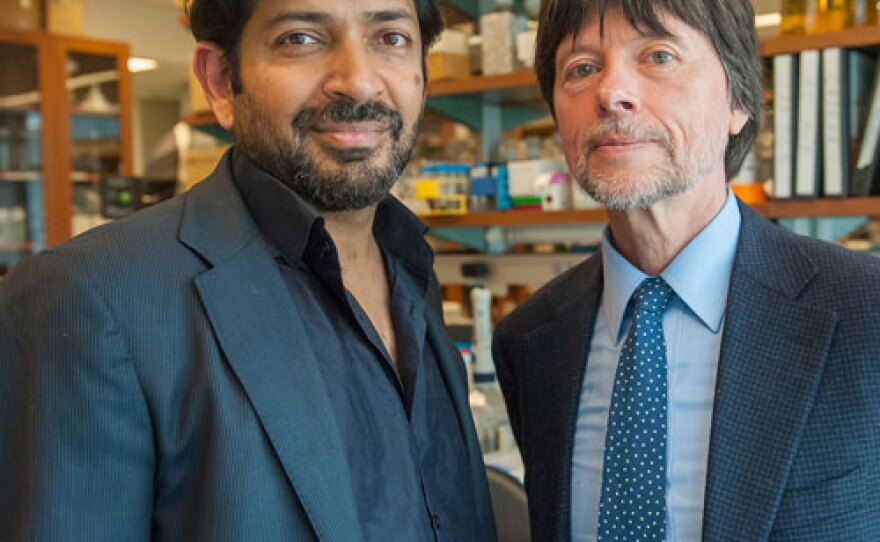 Siddhartha Mukherjee, M.D., author of the Pulitzer Prize-winning book "The Emperor of All Maladies: A Biography of Cancer," and filmmaker Ken Burns, the executive producer of CANCER: THE EMPEROR OF ALL MALADIES.