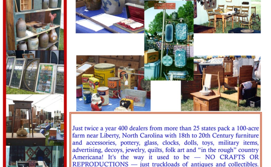 Liberty Antiques Festival's 2013 flyer.