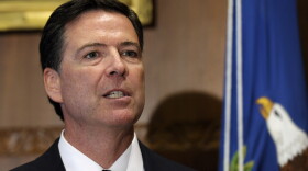 FBI Director James Comey is pictured earlier this month during his swearing-in ceremony at the Justice Department in Washington, D.C.