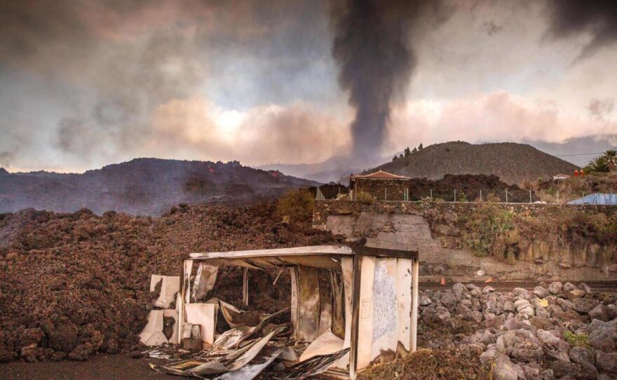 Lava from the La Palma volcano has swallowed more than 1400 homes and other buildings. Meanwhile, scientists say the rock the lava forms is essential to the island's survival, so it isn't consumed by the sea.
