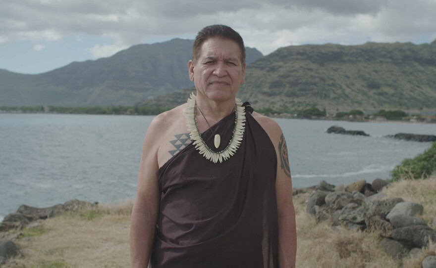 Artist Keone Nunes who revived the ancient art form of kakau in Hawaii.
