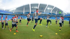U.S. Men's National Team holds its official stadium training at Estadio Das Dunas in Natal, June 15, 2014.