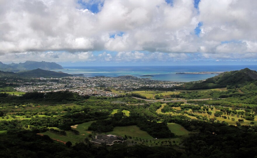 An island in the Pacific: Kaneohe, Oahu, in 2010.