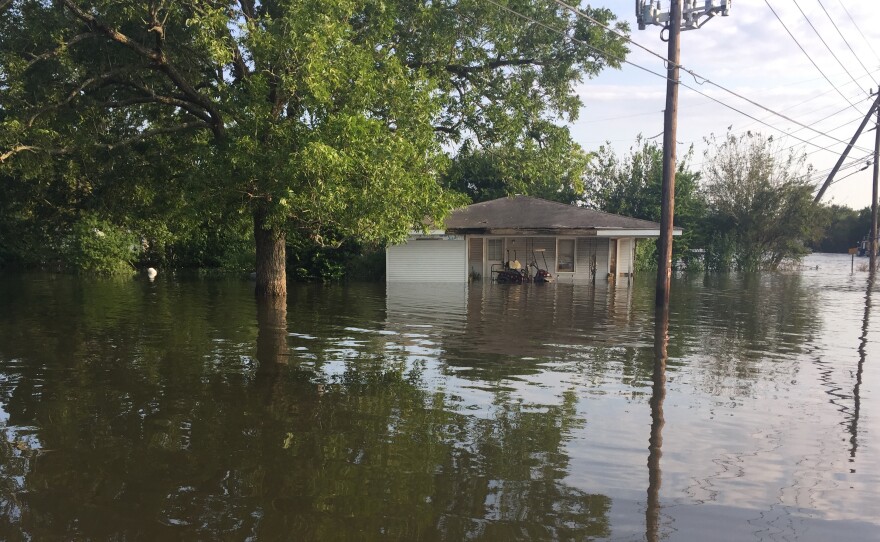 Orange County is among the rural areas in southeast Texas swamped by floodwaters from Tropical Storm Harvey.
