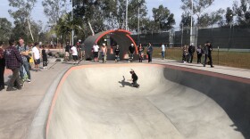 Skaters gather at Linda Vista Community Park, Jan. 16, 2018. 