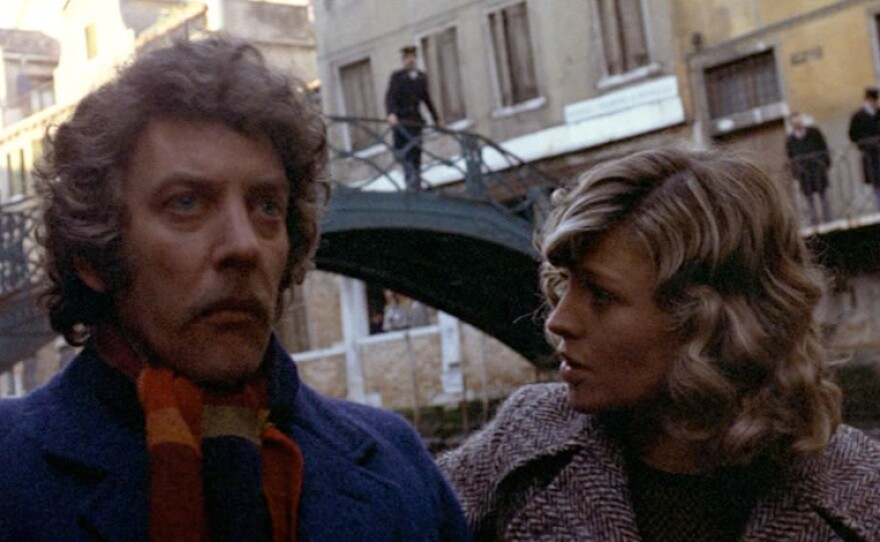 Donald Sutherland and Julie Christie star as a couple grieving over the death of their little daughter in Nicolas Roeg's "Don't Look Now."