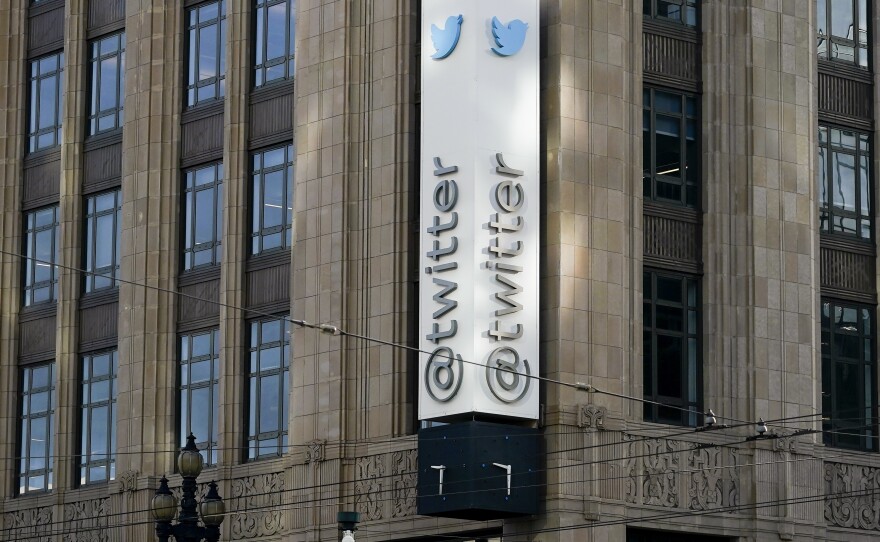 Twitter headquarters is shown in San Francisco on Nov. 4, 2022.