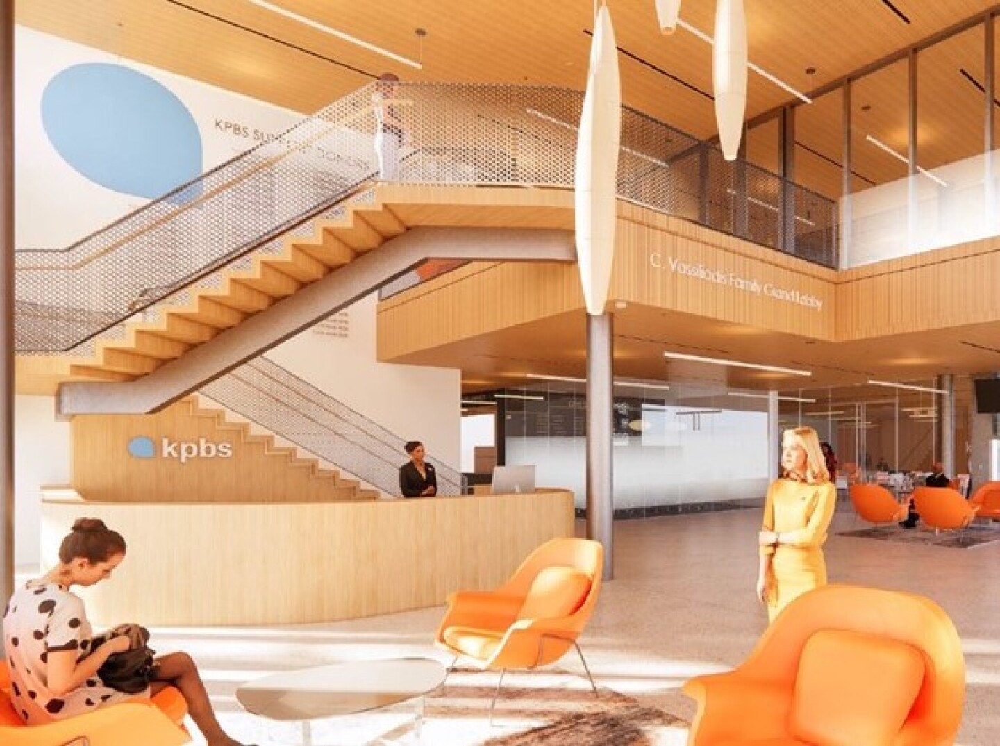 Lobby rendering with new staircase