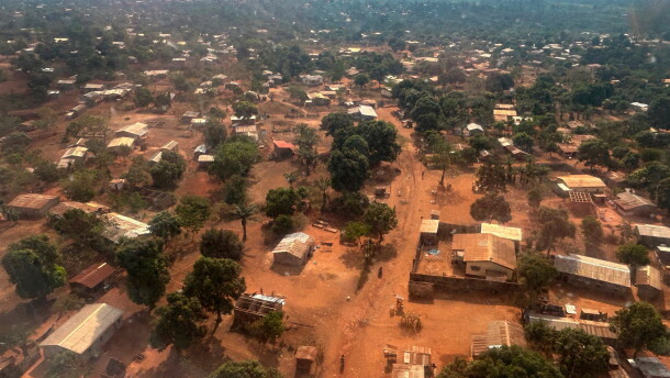 FILE - An arial view of Bangui, Central African Republic on March. 8, 2024.