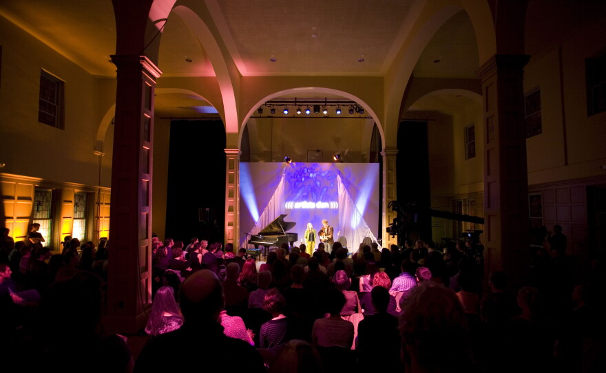 Built in 1906 as a shelter for young wayward or orphaned girls, The Chapel at the Good Shepherd Center in Seattle provided a new haven for two hundred Artists Den guests on a crisp autumn night.