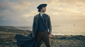 Aidan Turner as Ross Poldark.