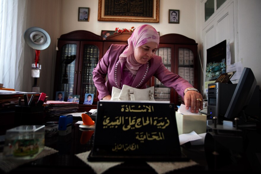 Lawyer Ferida Lebidi heads the commission writing the "rights and liberties" section of Tunisia's new constitution. She belongs to an Islamist party that is considered moderate, though she advocates capital punishment for adultery.