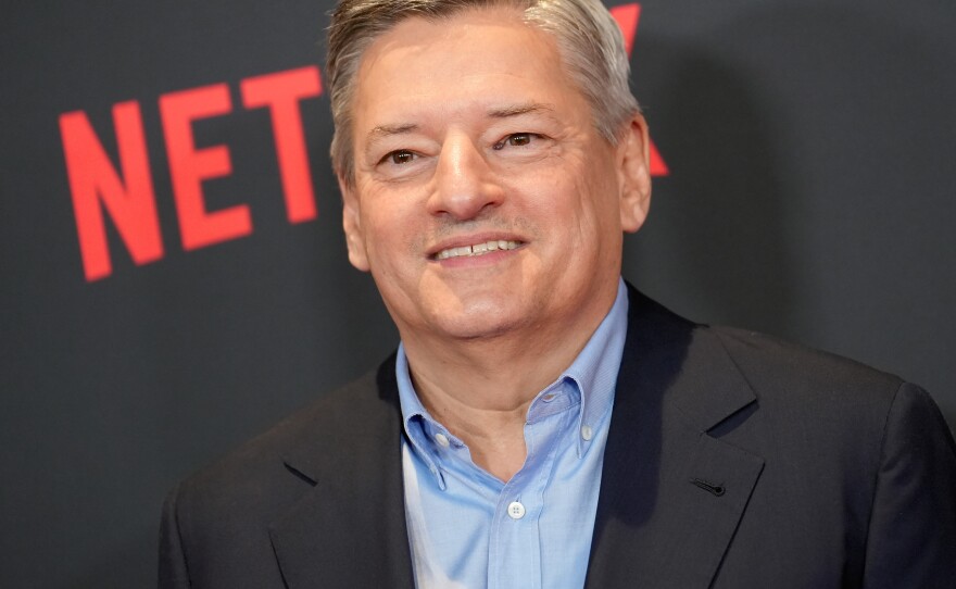 Ted Sarandos, co-CEO at Netflix, attends a premiere in March 2023.