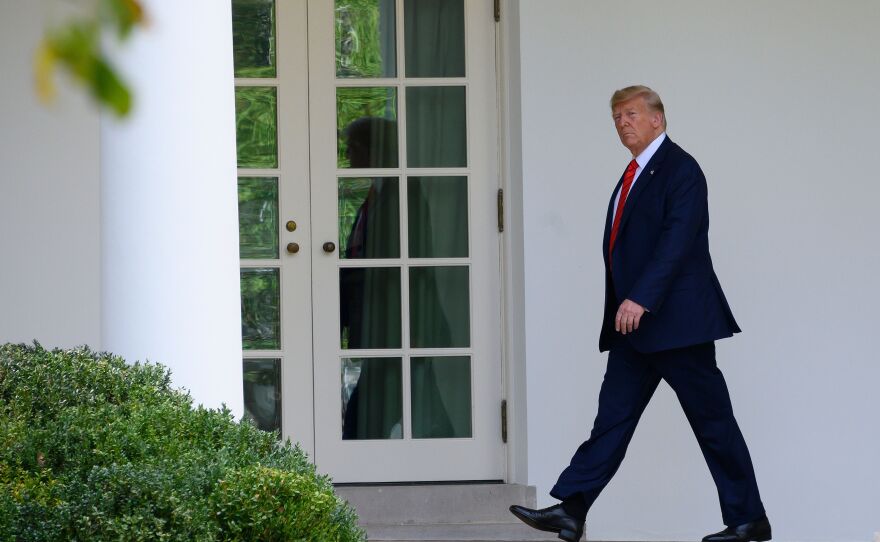 President Trump returns to the White House last week as the Ukraine scandal was growing and with an impeachment inquiry launched by Democrats in the U.S. House.