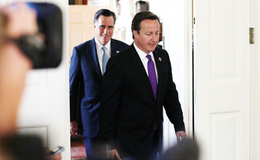 In 2012, Republican presidential candidate Mitt Romney met with British Prime Minister David Cameron in London. While in London, Romney was criticized for suggesting the city may not be ready to host the Summer Olympics.