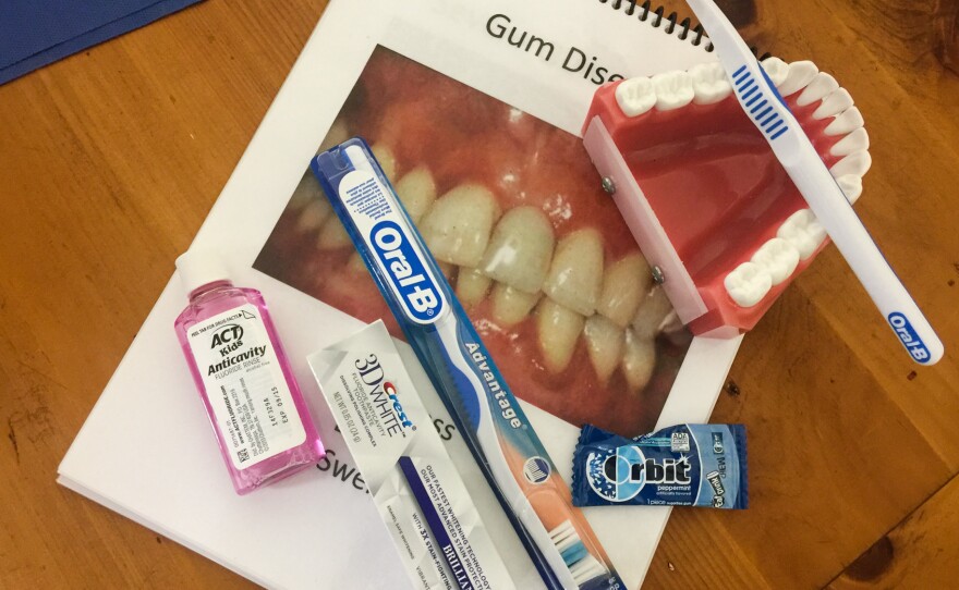 The Refugee Health Clinic provides necessities like oral care items to patients who often arrive in the U.S. with nothing.