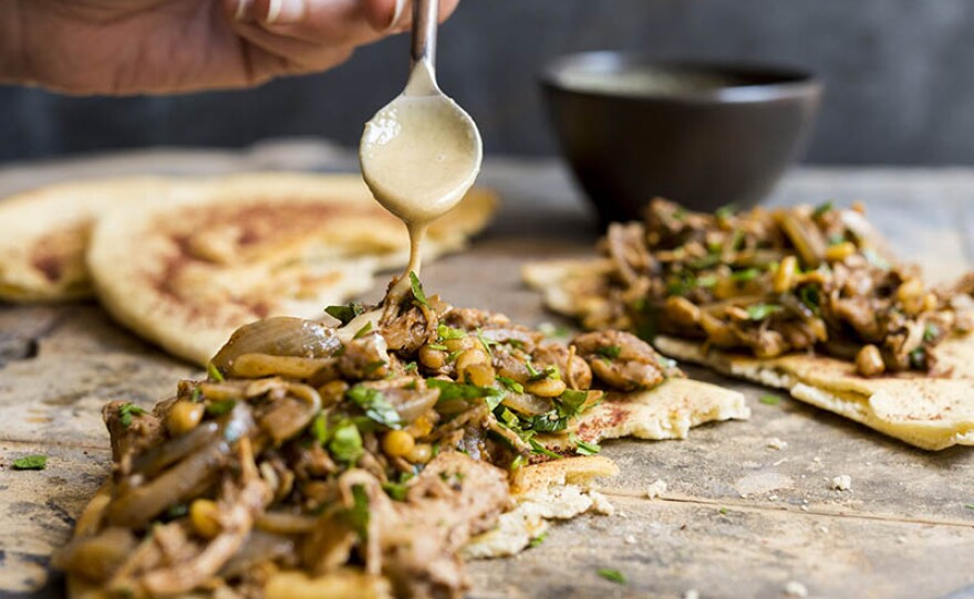 Milk Street cook Catherine Smart demonstrates how to make sumac-spiced chicken (musakhan).
