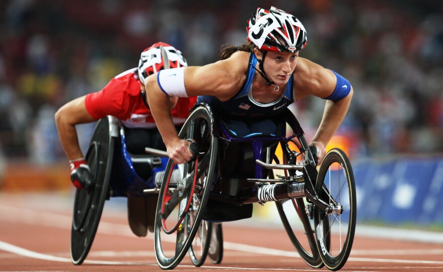 Tatyana McFadden has won medals at the Paralympic Games in 2004 and 2008. At this year's games in London, she's participating in every wheelchair race from the 100-meter sprint to the marathon.