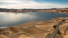 The San Luis Reservoir in Northern California, a major source of water for the State Water Project where San Diego County gets a portion of its supply, was 30 percent of capacity on July 9, 2014.