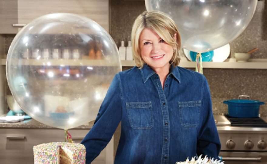 Martha Stewart makes three easy-to-prepare layer cakes: a sprinkle cake, a coconut-covered heart cake and a fanciful hedgehog cake with meringue spikes.