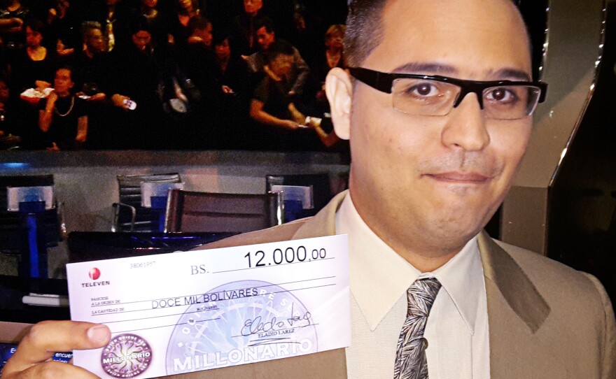 Angel Mora's winnings were equal to $12.