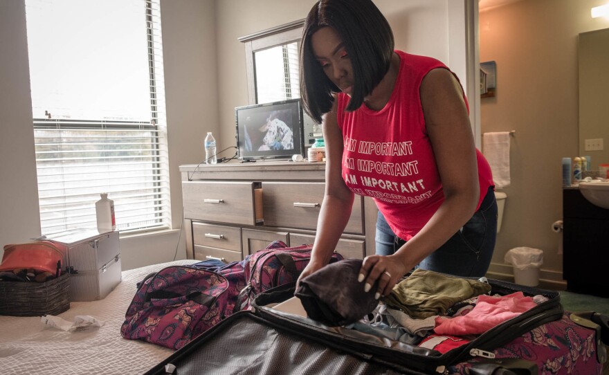 After living for months in Nashville, where the study was taking place, Gray packs her bags to finally go home — to her kids and family in Forest, Miss.