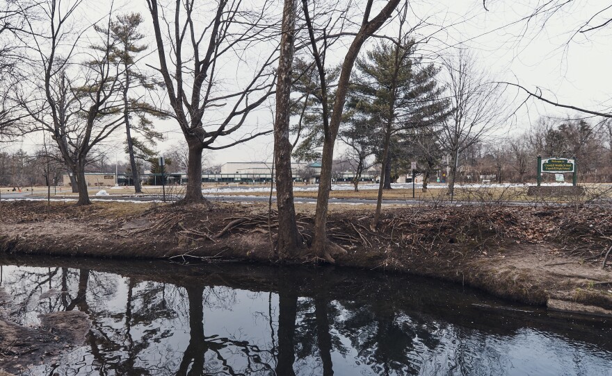 Tenakill Brook is one of the creeks that surround Cresskill on three sides. During the storm, the creeks overflowed, sending water in the school's direction.
