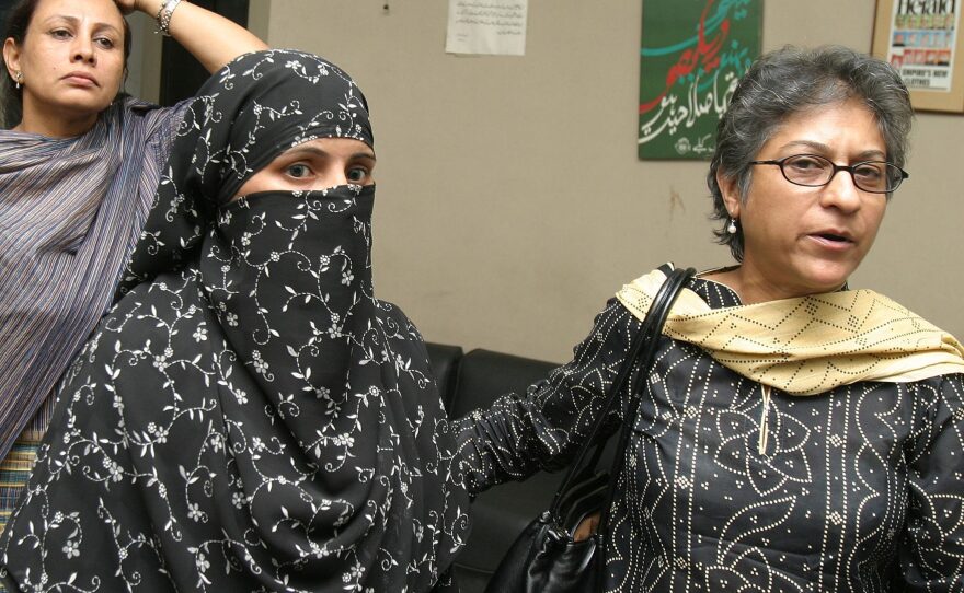Sonia Naz (left) accused two Punjab police officers of extorting money from her and then sexually assaulting her after she complained to a court. Qureshi's investigation supported her claims, but he says he was forced out of a job as a result. Meanwhile, Naz's seven-year-old case has been revived by the Supreme Court.