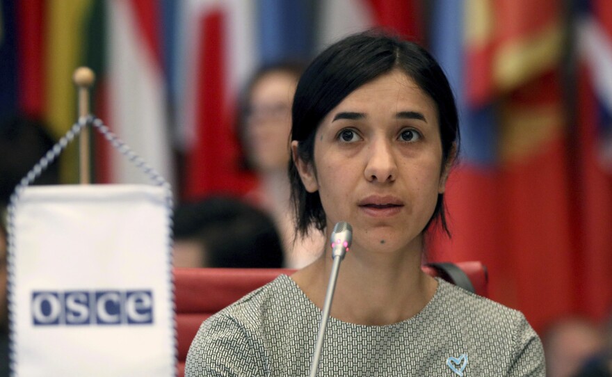 Human rights activist and U.N. Goodwill Ambassador Nadia Murad announced she is engaged to a fellow activist.