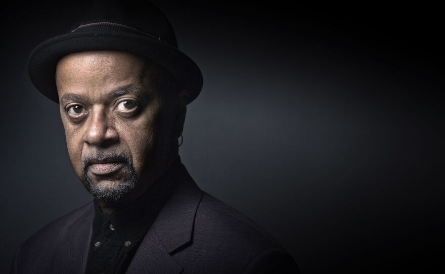 James McBride is also the author of <a href="https://www.npr.org/templates/story/story.php?storyId=1031362">The Color of Water</a><em> </em>and won the National Book Award for Fiction for <a href="https://www.npr.org/2013/08/17/212588754/good-lord-bird-gives-abolitionist-heroes-novel-treatment">The Good Lord Bird</a><em>. </em>He's shown above<em> </em>in Paris on Sept. 23, 2015.