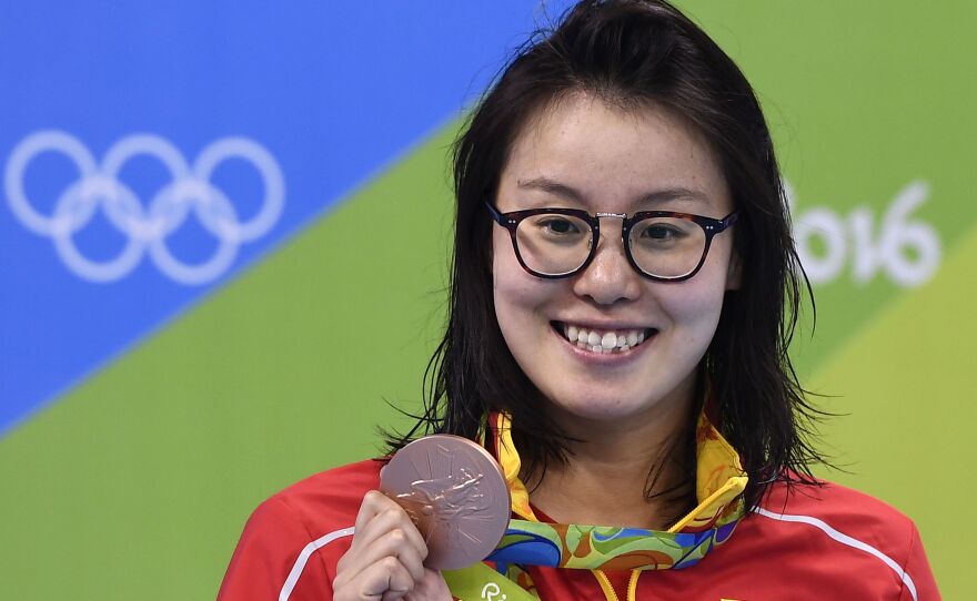 China's Fu Yuanhui won a bronze medal for the women's 100m backstroke at the 2016 Olympic Games.